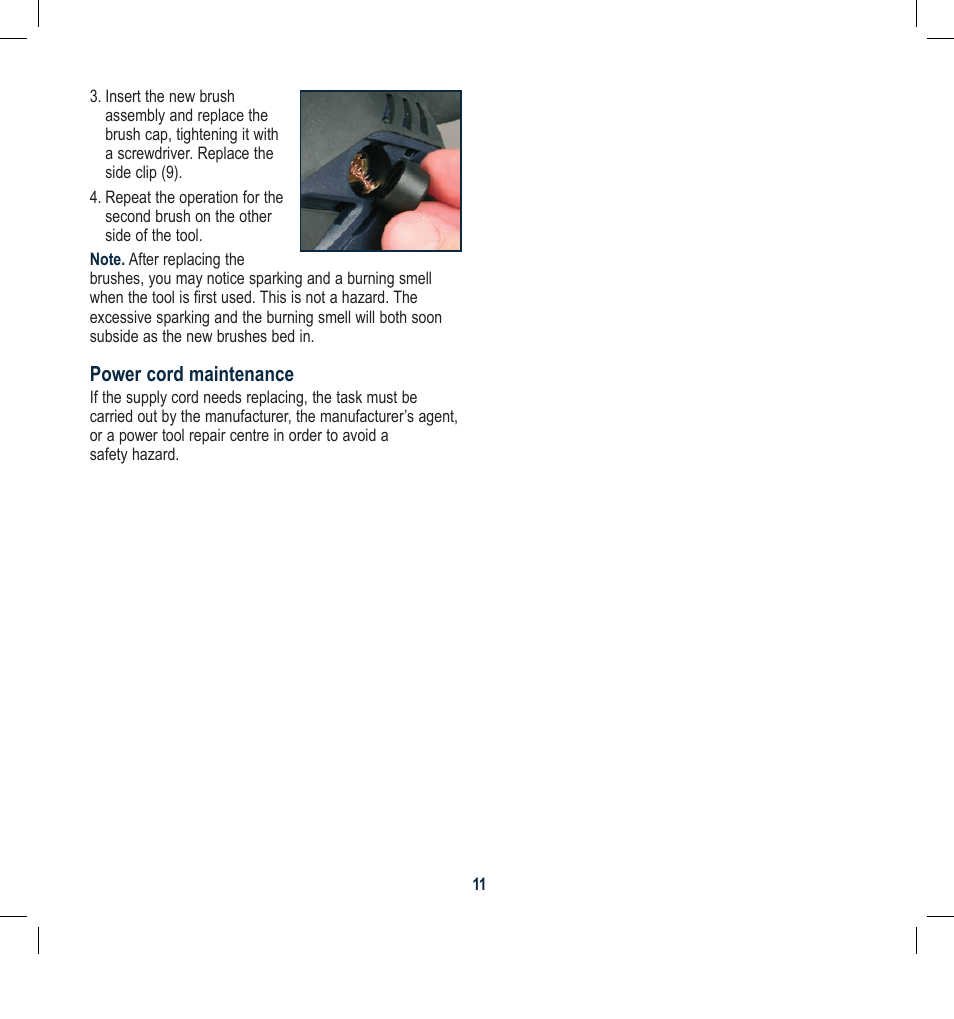 Global Machinery Company ROS150CF User Manual | Page 11 / 12