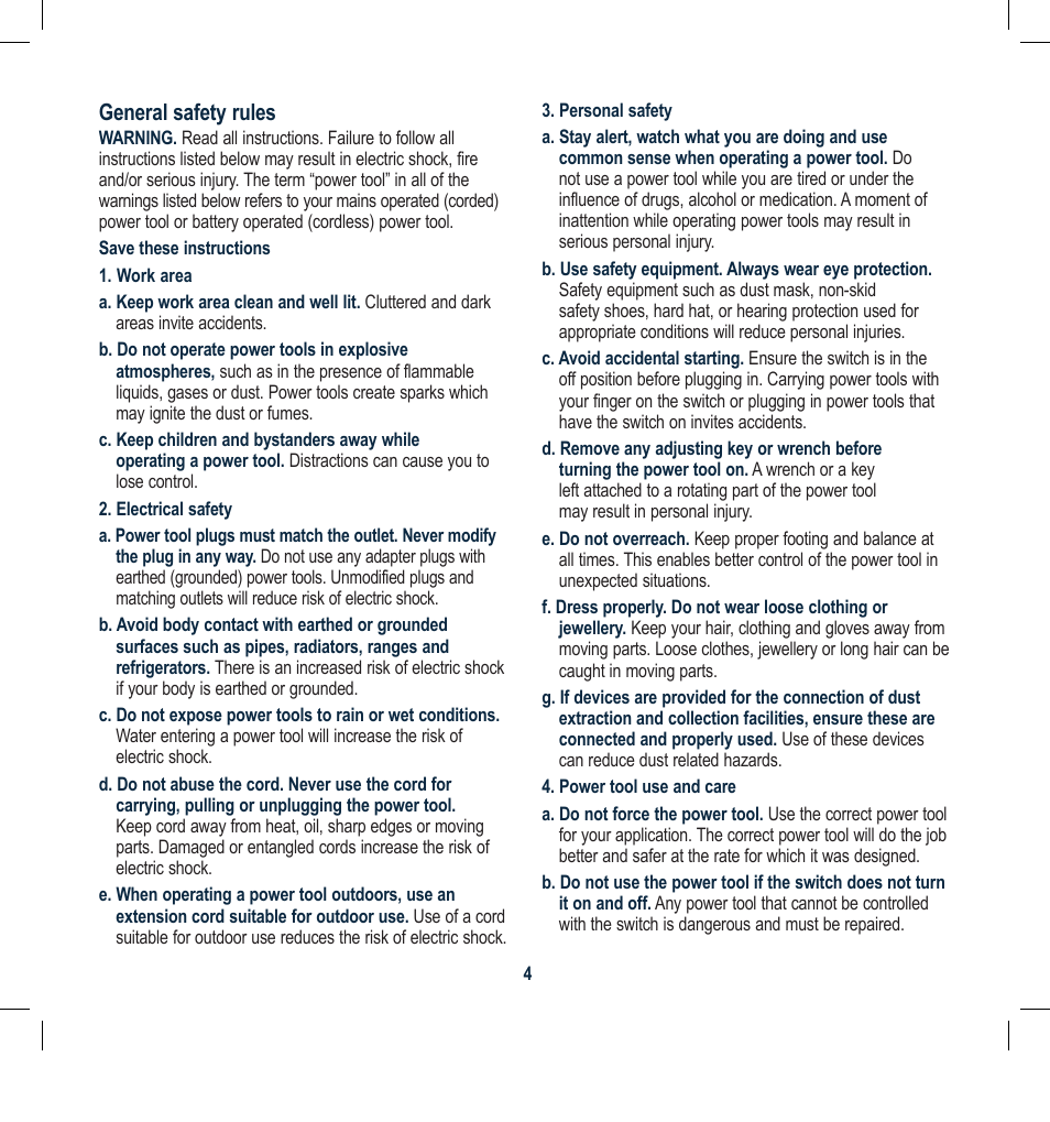 Global Machinery Company ROS150CF User Manual | Page 4 / 12