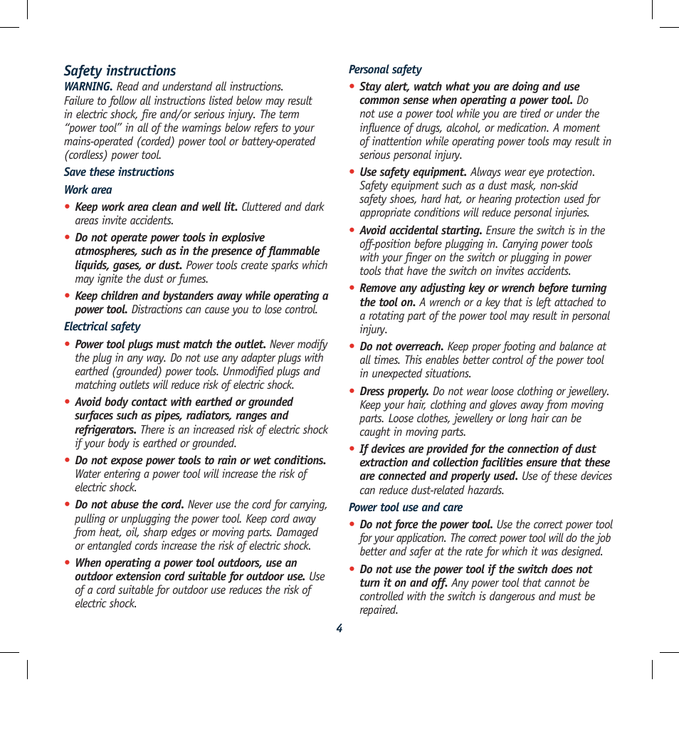 Global Machinery Company ULB2400 User Manual | Page 4 / 12