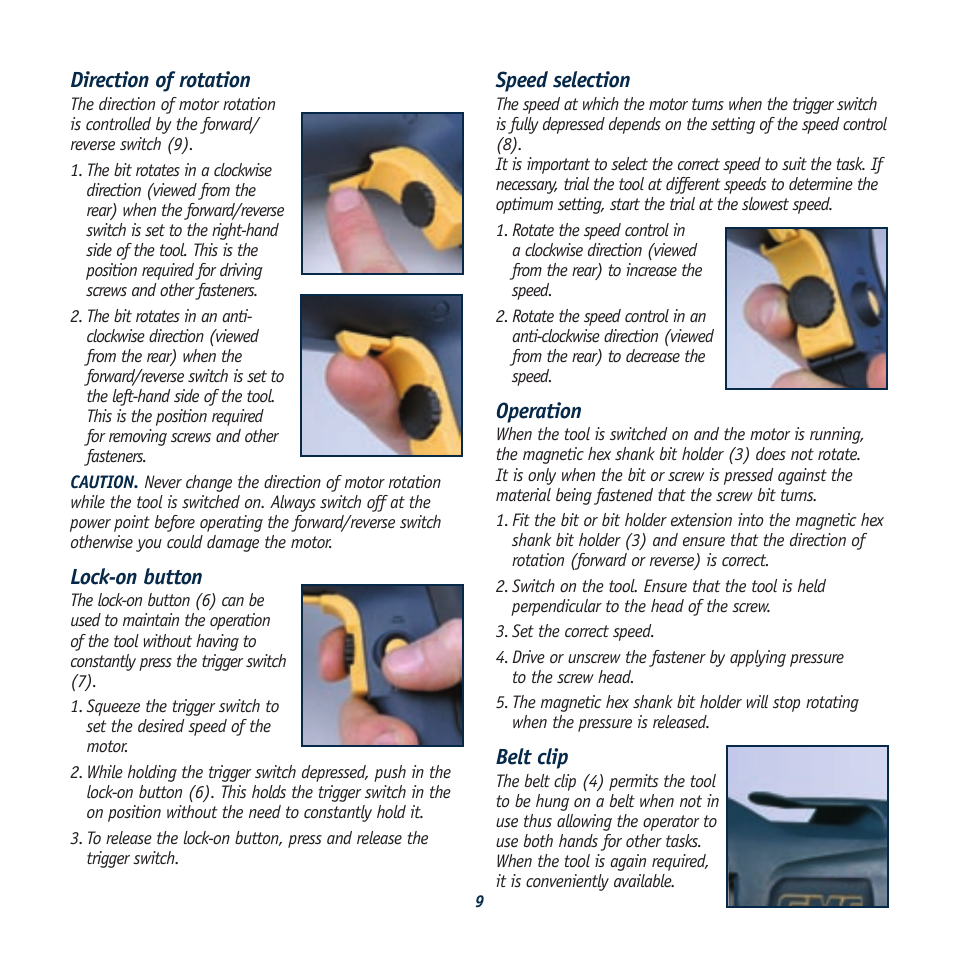 Global Machinery Company DSSCR 710W User Manual | Page 9 / 12