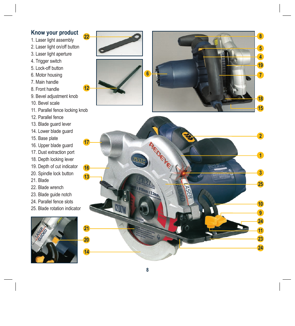 Global Machinery Company LS1200 User Manual | Page 8 / 16