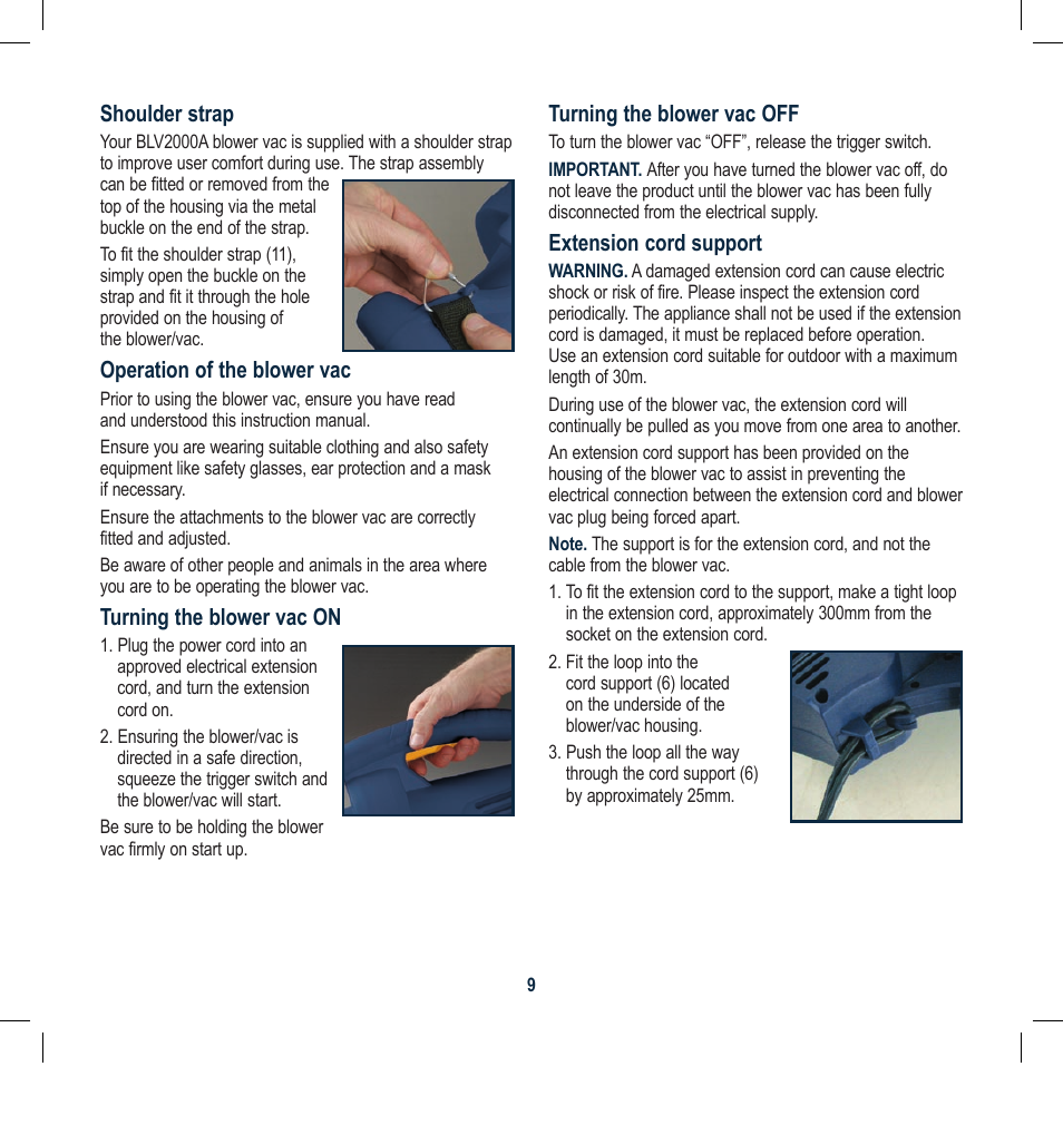 Global Machinery Company 2000W User Manual | Page 9 / 12