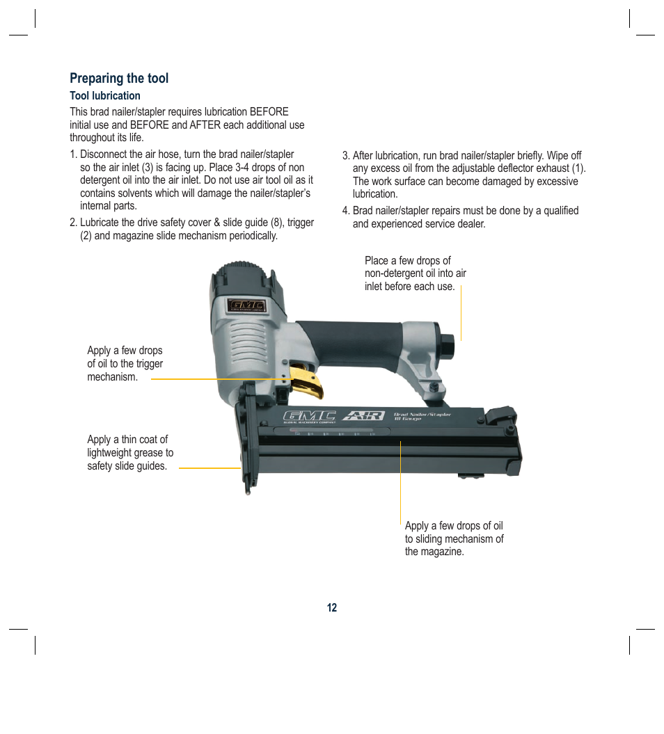 Preparing the tool | Global Machinery Company ATBR1650-3PK User Manual | Page 27 / 47