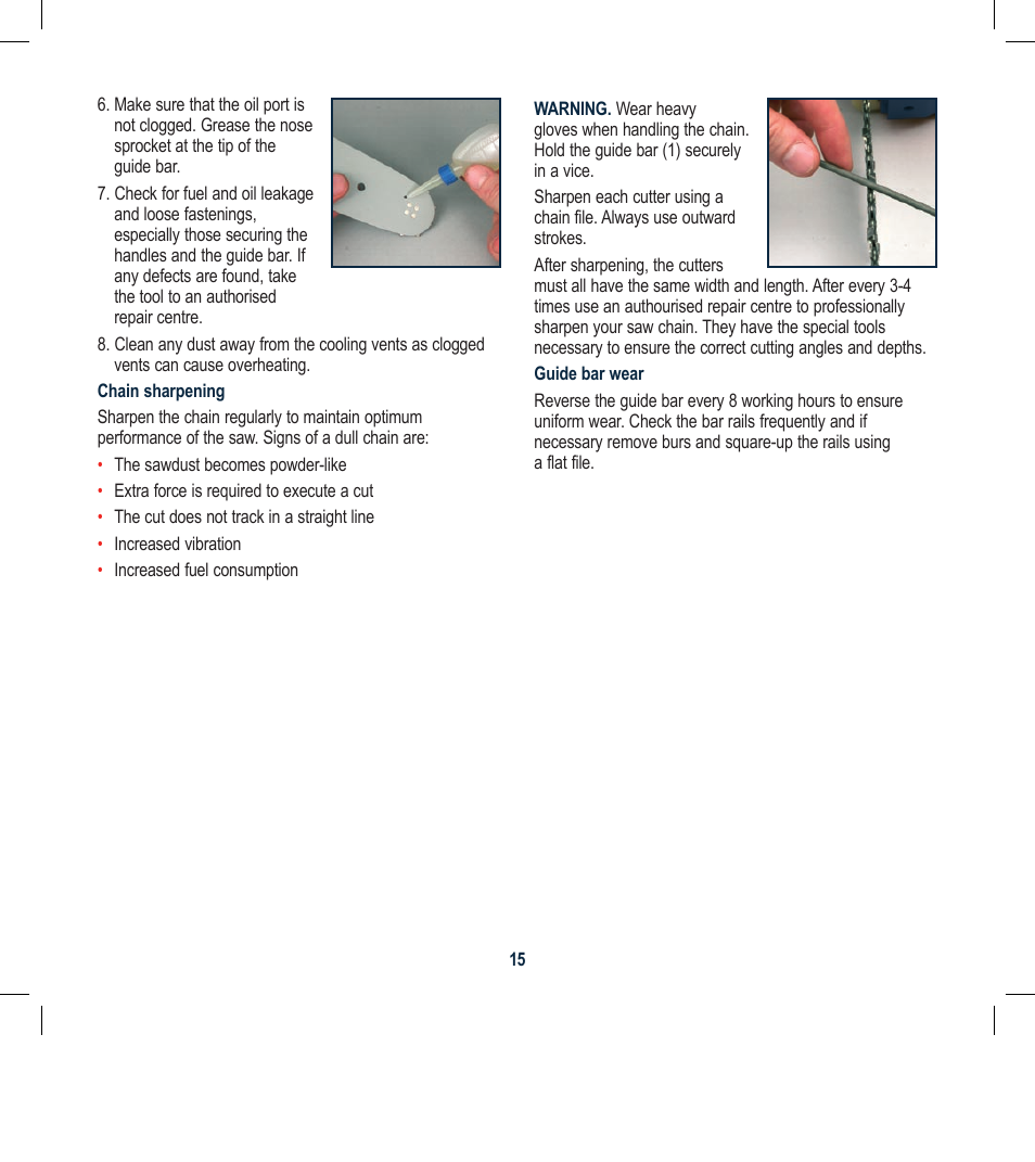 Global Machinery Company PCH25 User Manual | Page 15 / 16