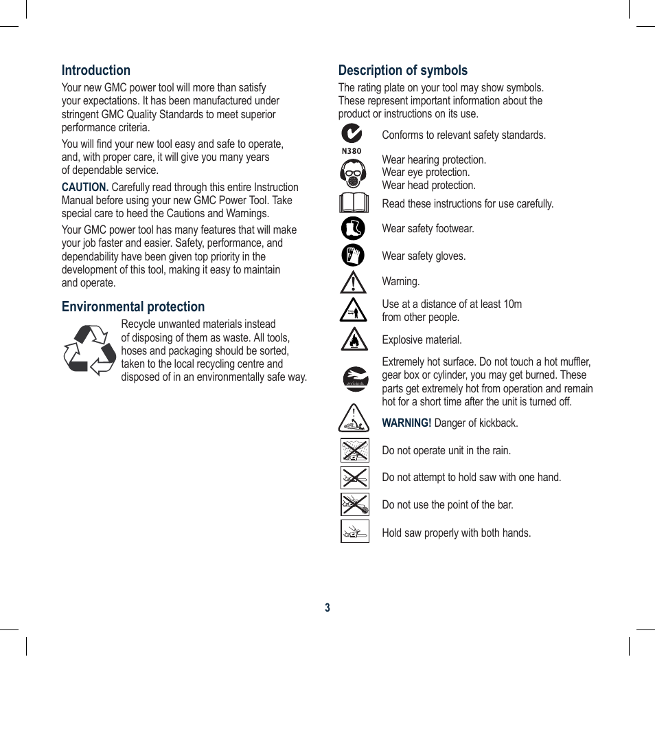 Global Machinery Company PCH25 User Manual | Page 3 / 16