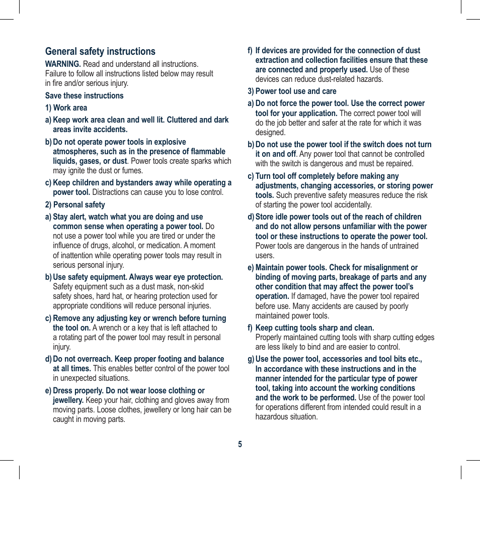 Global Machinery Company PCH25 User Manual | Page 5 / 16