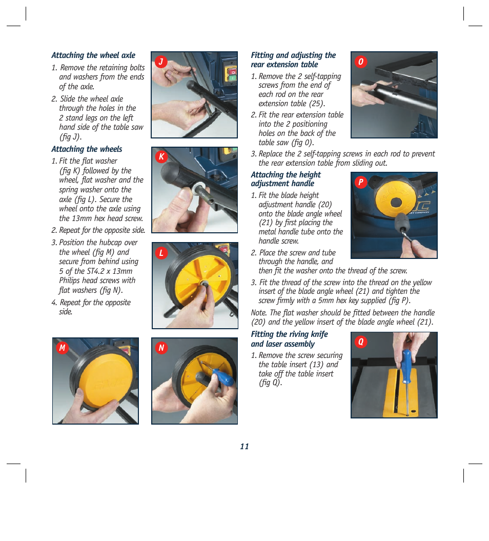 Global Machinery Company REDEYE LS250TS2000W User Manual | Page 11 / 20