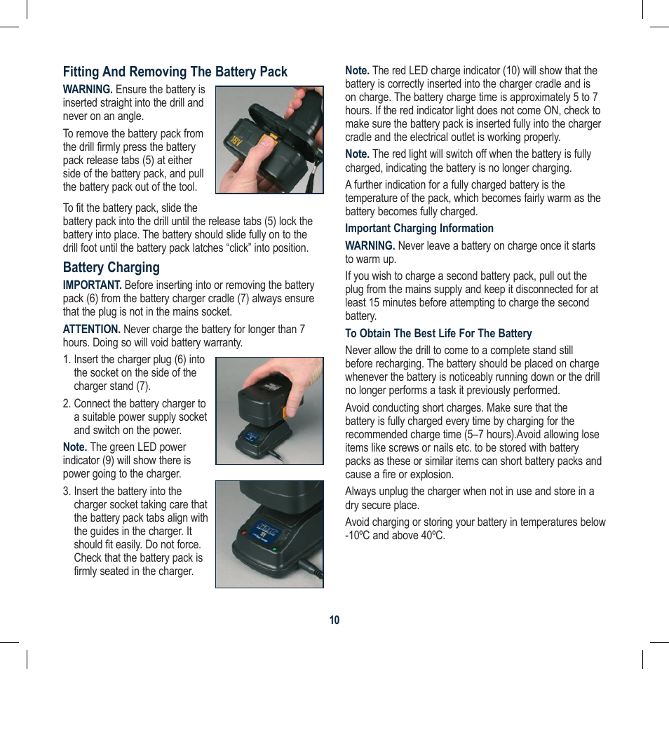Global Machinery Company 18VDT18V User Manual | Page 10 / 25