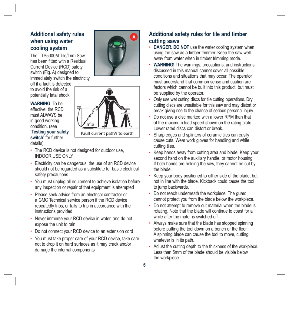 Global Machinery Company TTS5000M User Manual | Page 6 / 20