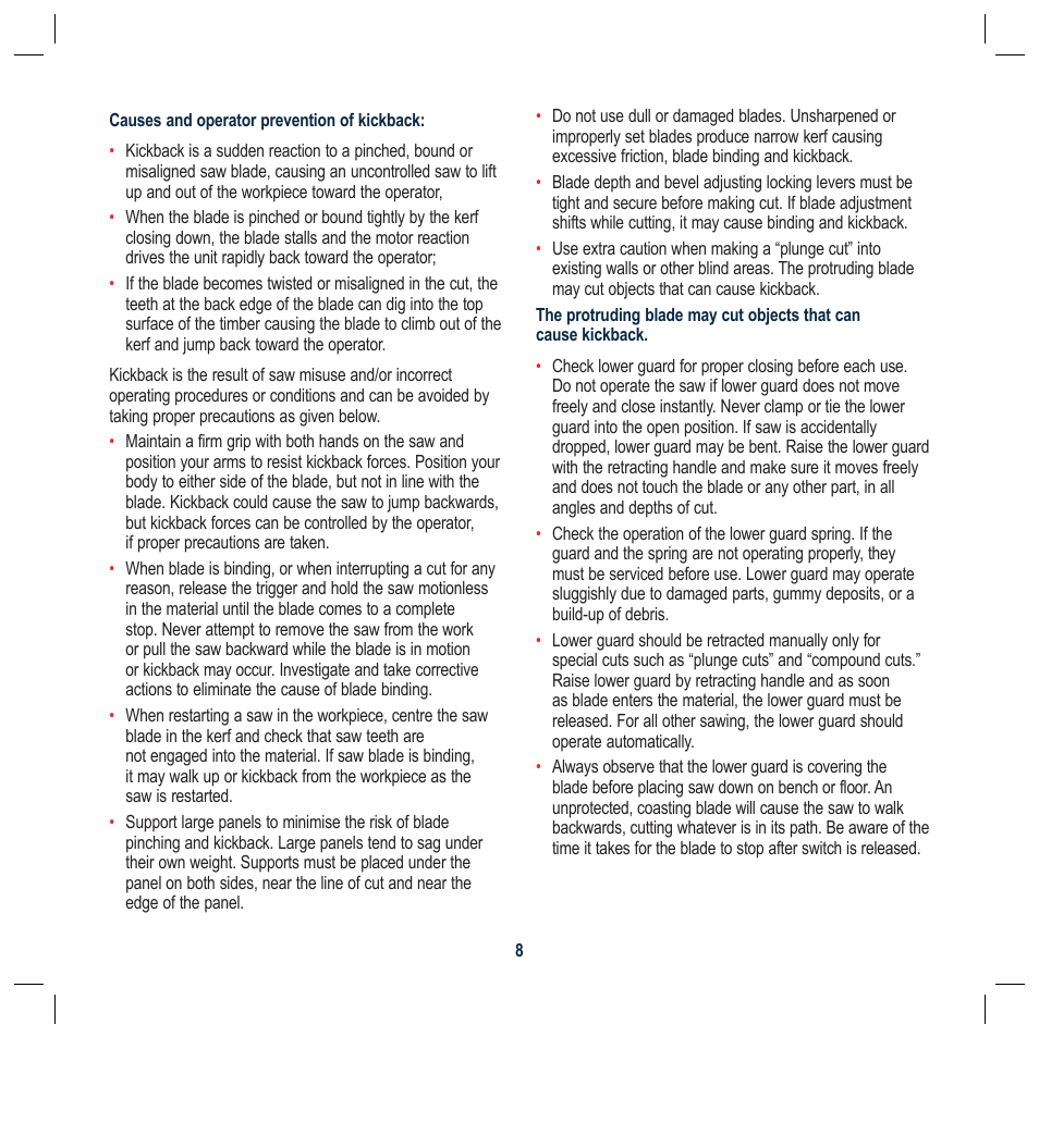 Global Machinery Company TTS5000M User Manual | Page 8 / 20