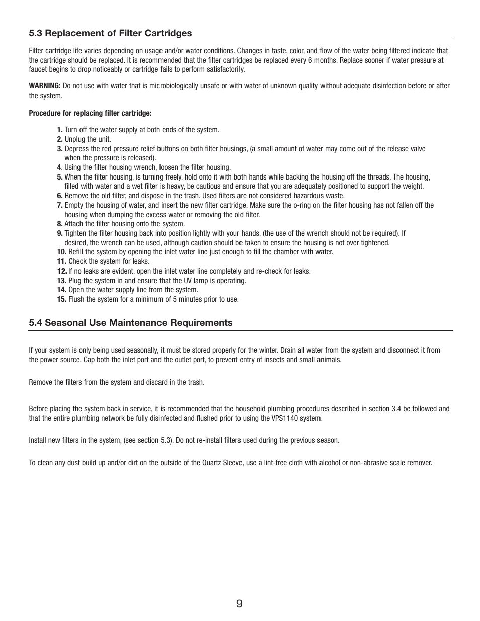Greenway Home Products VPS1140 User Manual | Page 10 / 13