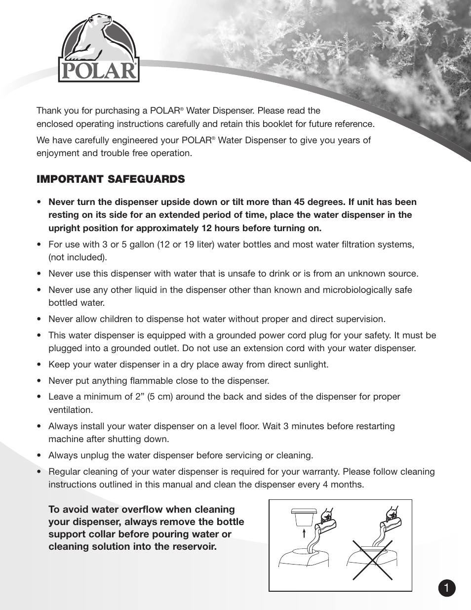 Greenway Home Products PWD8975W User Manual | Page 2 / 9