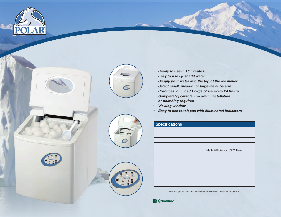 Greenway Home Products PIM9W User Manual | 1 page