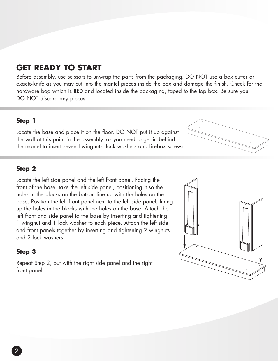 Get ready to start | Greenway Home Products MM258E User Manual | Page 3 / 7