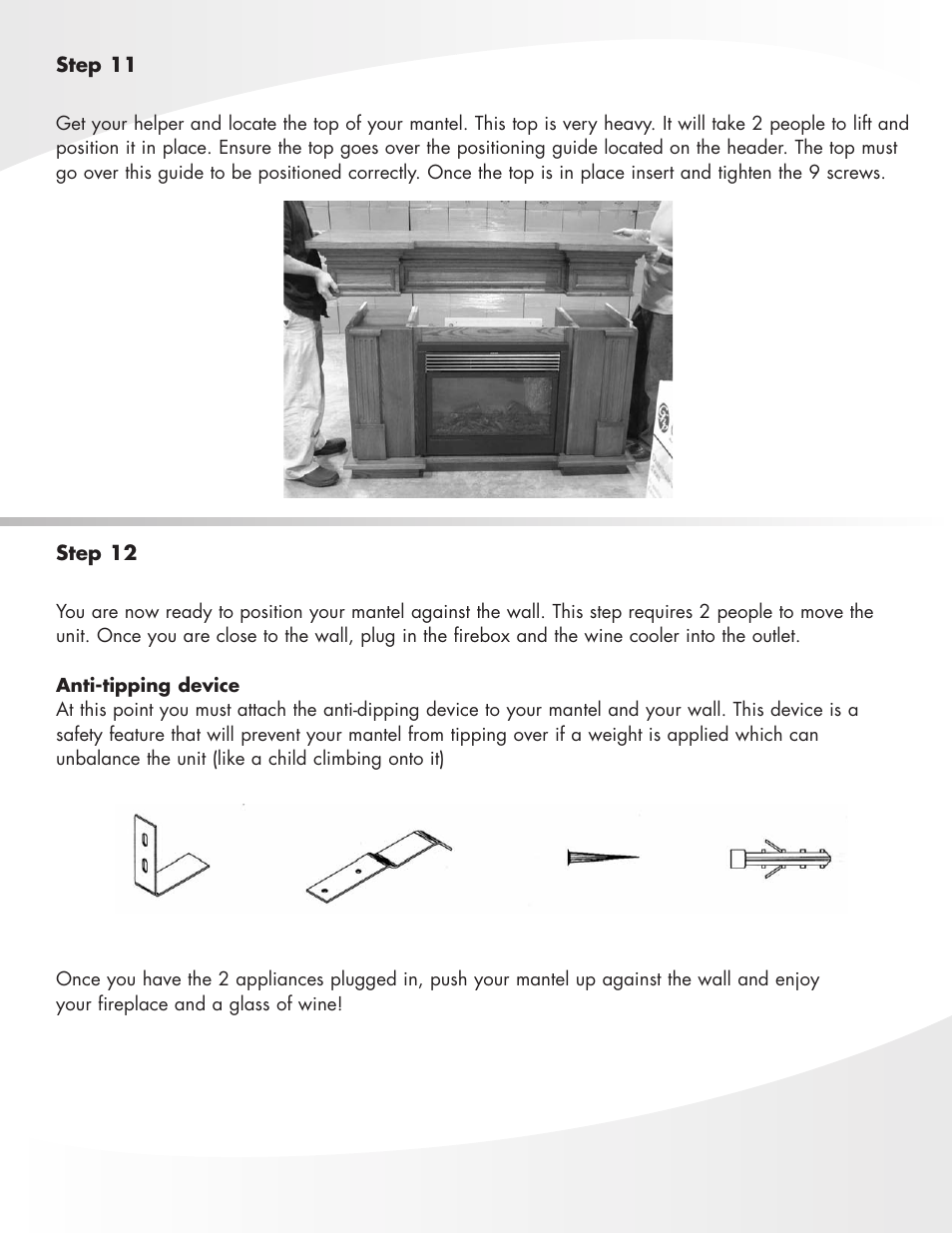 Greenway Home Products Bordeaux GEF28WCDO User Manual | Page 7 / 9