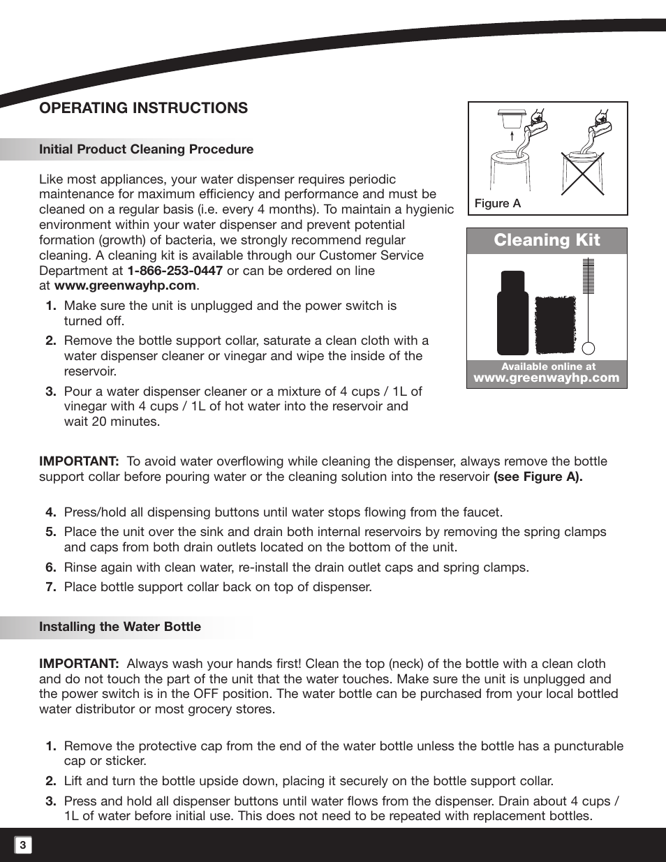 Cleaning kit | Greenway Home Products GWD2630W-1 User Manual | Page 4 / 10