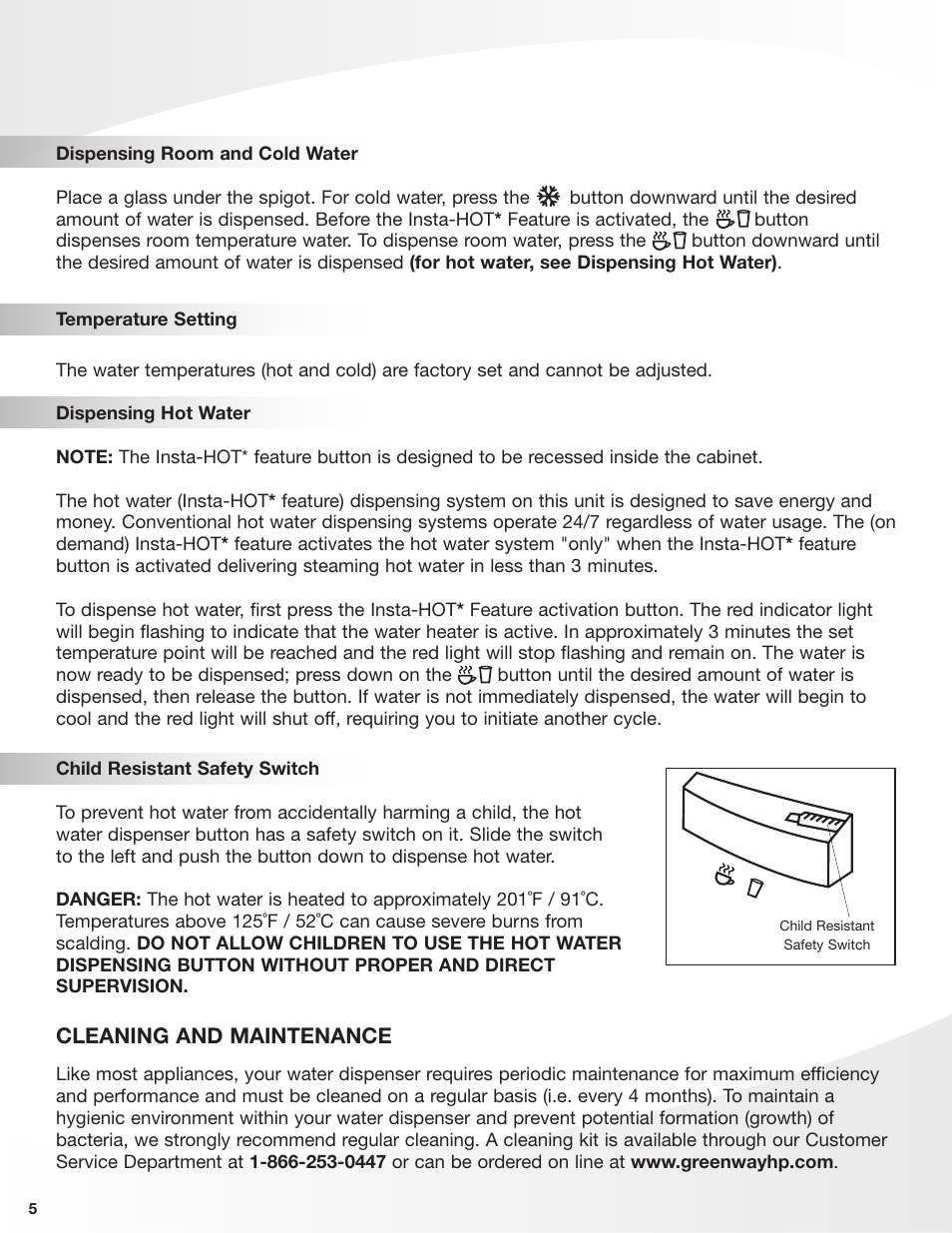 Greenway Home Products VWD2636BLK-1 User Manual | Page 6 / 10