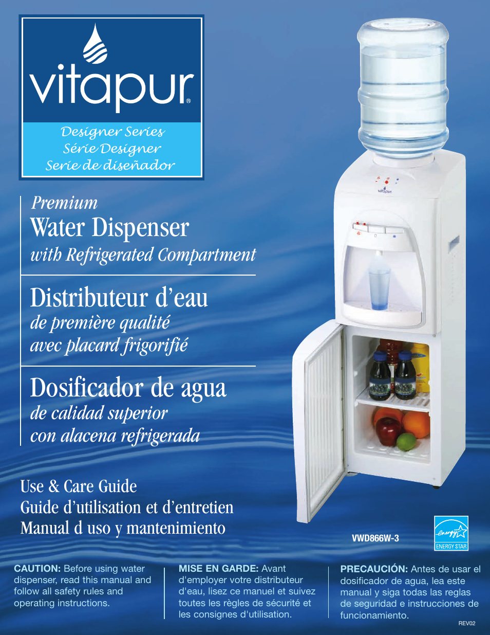 Greenway Home Products VWD866W-3 User Manual | 9 pages