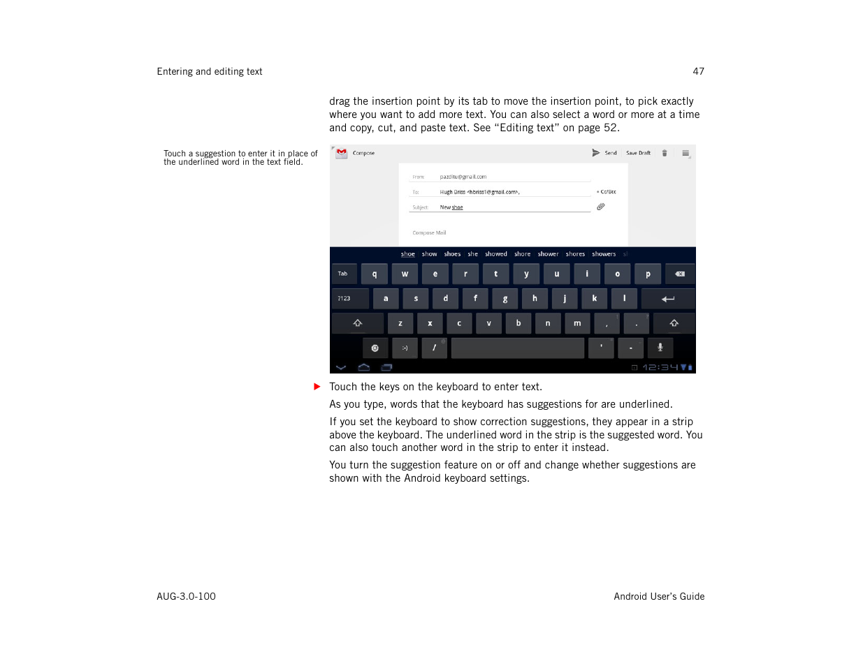 Google ANDROID AUG-3.0-100 User Manual | Page 47 / 140