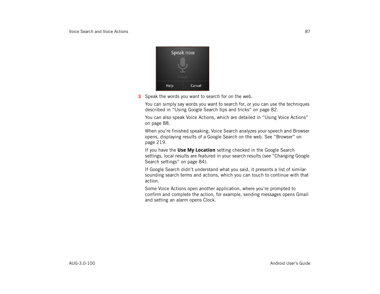 Google ANDROID AUG-3.0-100 User Manual | Page 87 / 140
