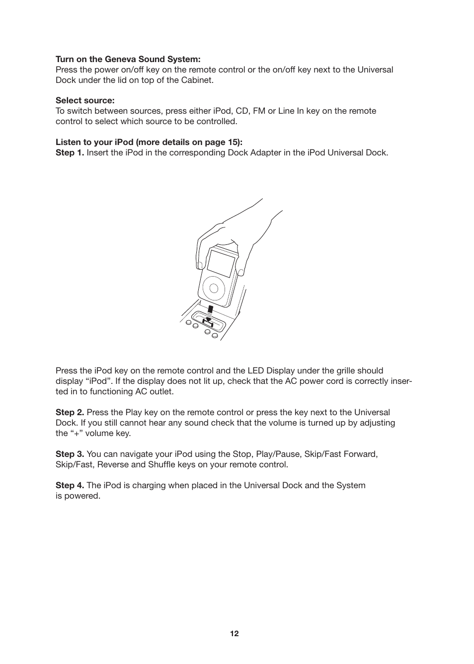 Geneva Lab SOUNDS SYSTEM L User Manual | Page 12 / 22