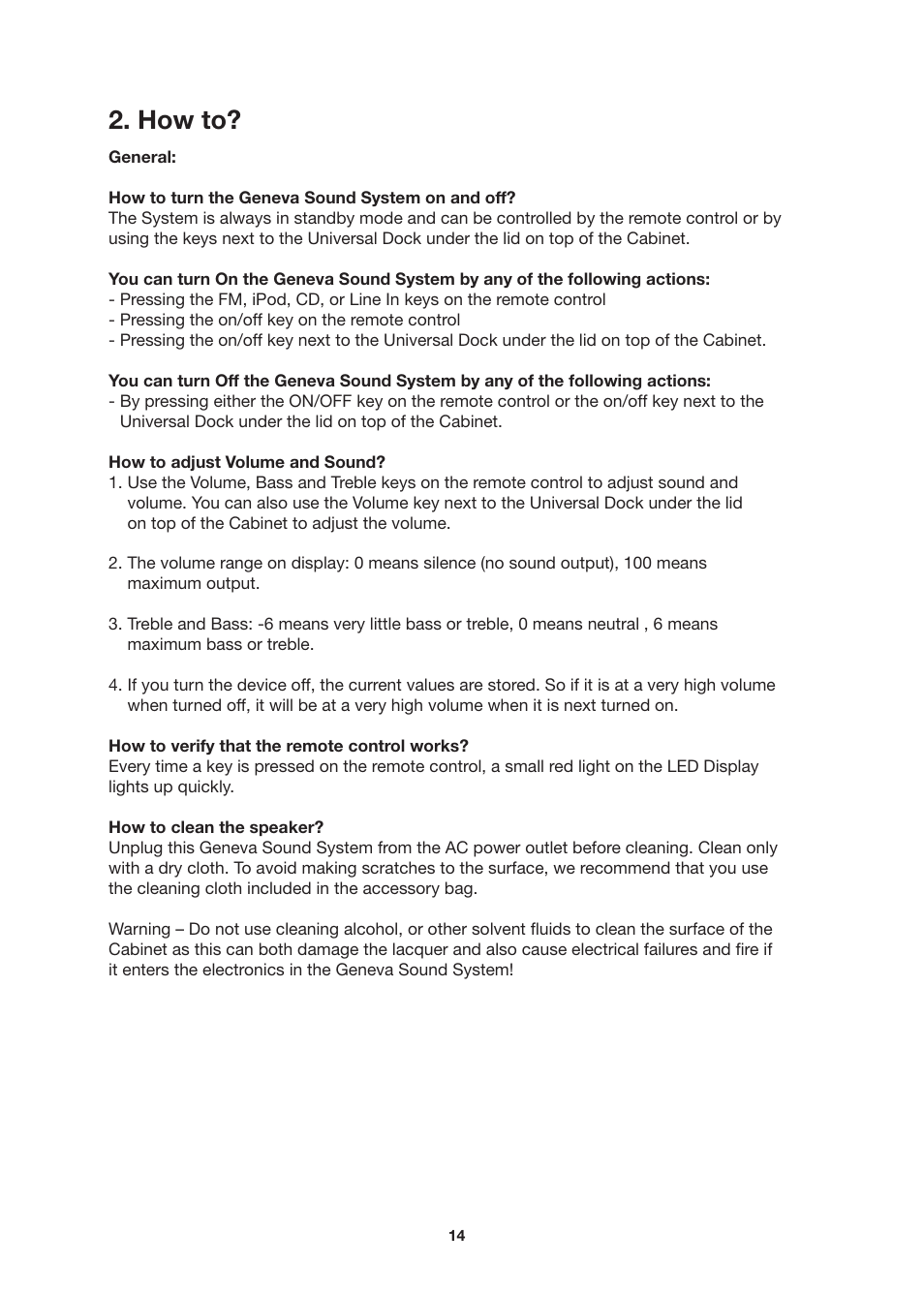 How to | Geneva Lab SOUNDS SYSTEM L User Manual | Page 14 / 22