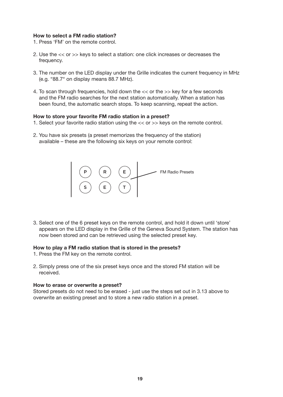 Geneva Lab SOUNDS SYSTEM L User Manual | Page 19 / 22