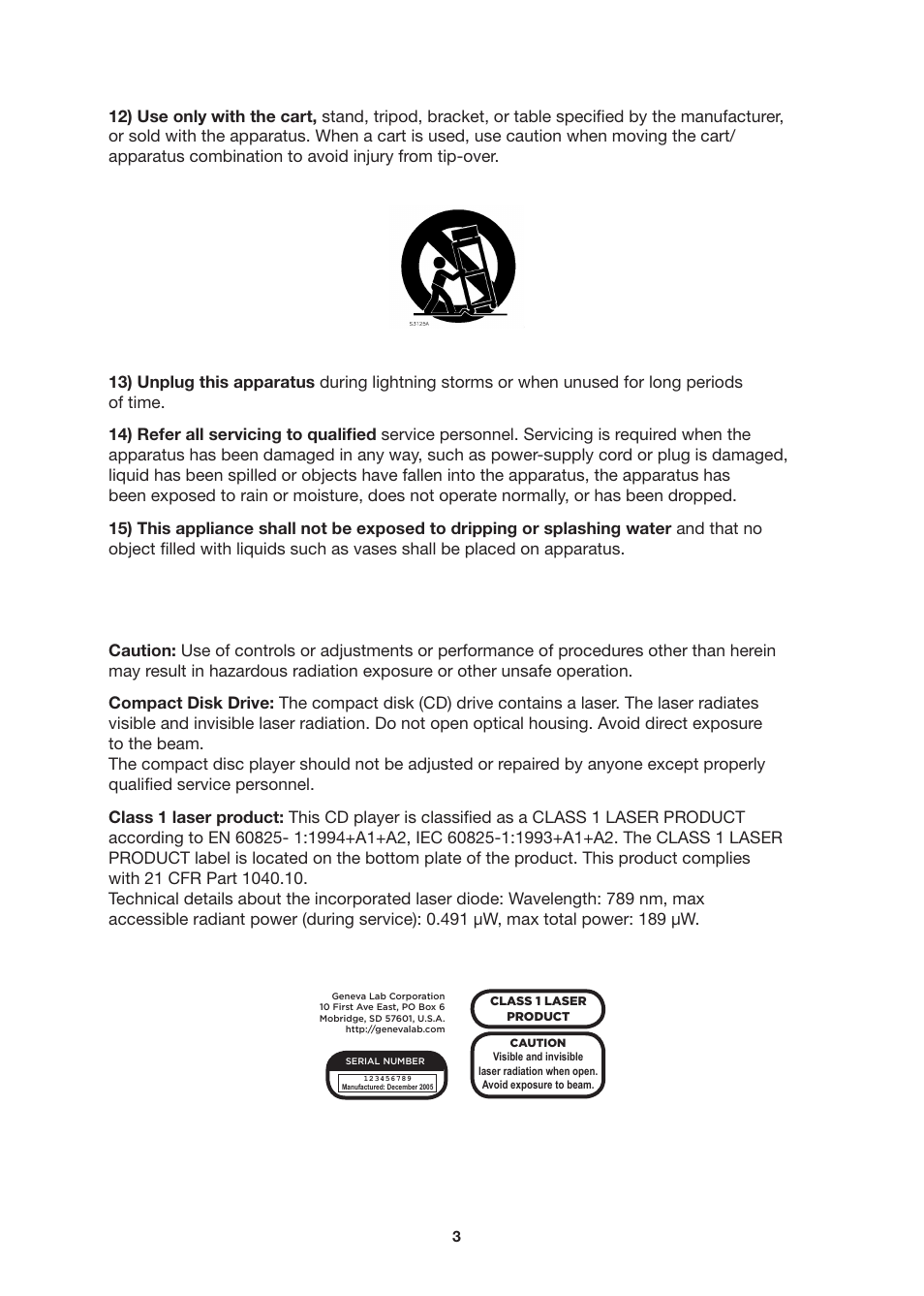 Geneva Lab SOUNDS SYSTEM L User Manual | Page 3 / 22