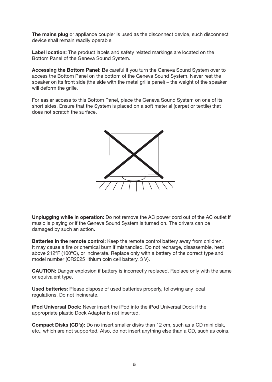 Geneva Lab SOUNDS SYSTEM L User Manual | Page 5 / 22