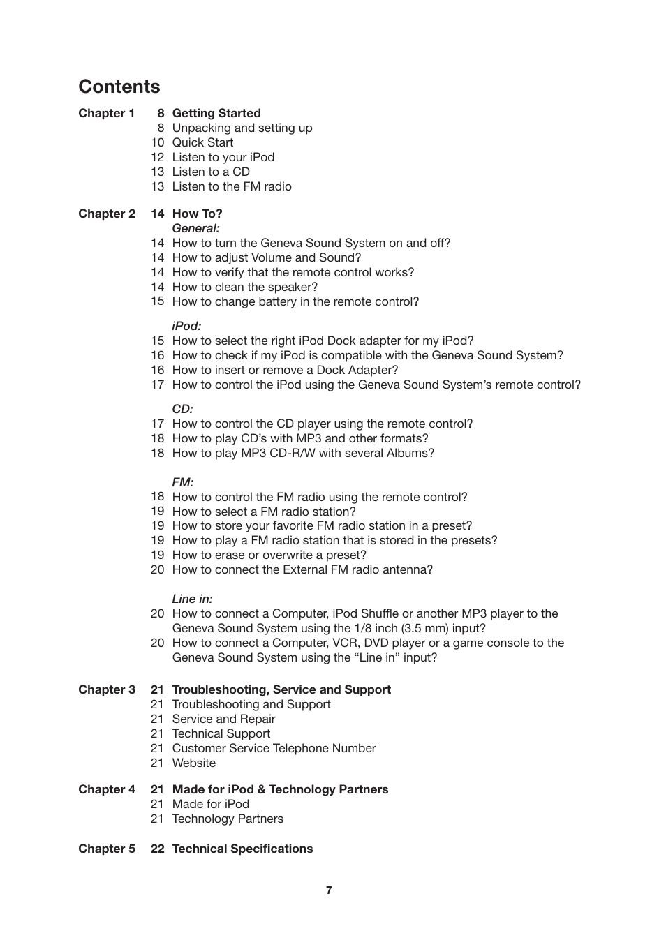 Geneva Lab SOUNDS SYSTEM L User Manual | Page 7 / 22