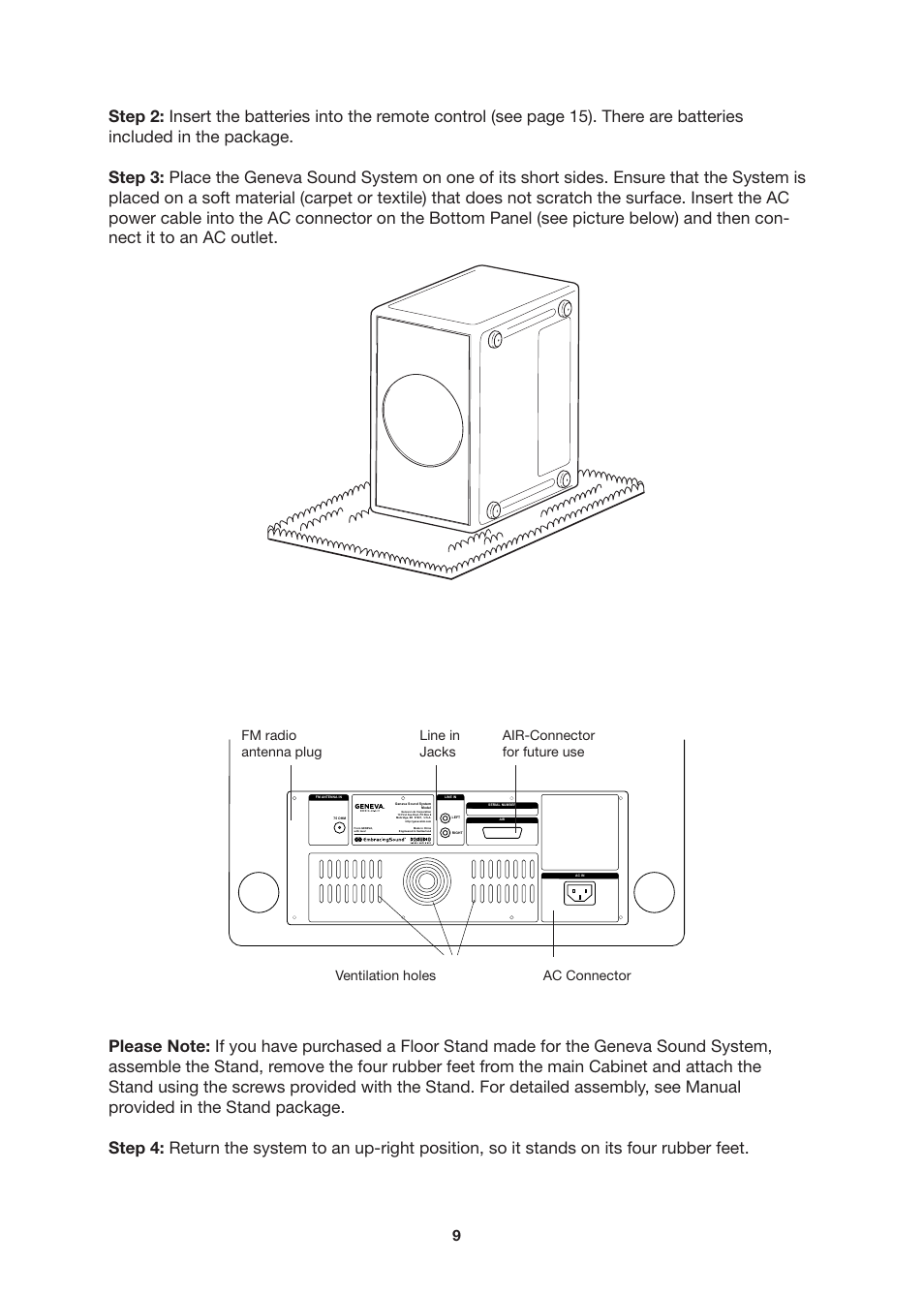 Geneva Lab SOUNDS SYSTEM L User Manual | Page 9 / 22