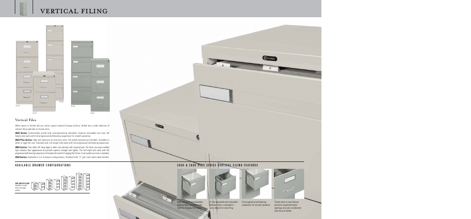 Vertical filing, Vertical files | Global Upholstery Co. Filing & Storage User Manual | Page 12 / 13