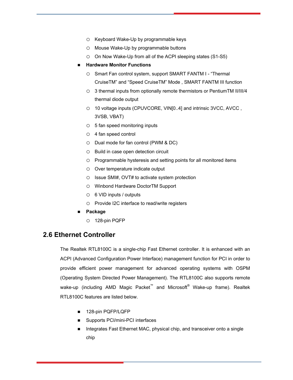 Ethernet controller, 6 ethernet controller | Global Upholstery Co. 2801330 User Manual | Page 17 / 76