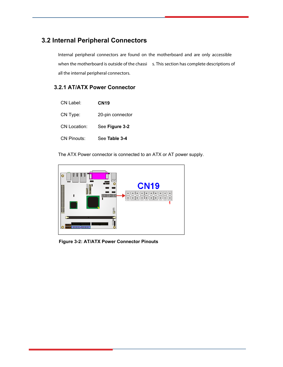 Internal peripheral connectors, At/atx power connector, 2 internal peripheral connectors | Global Upholstery Co. 2801330 User Manual | Page 28 / 76