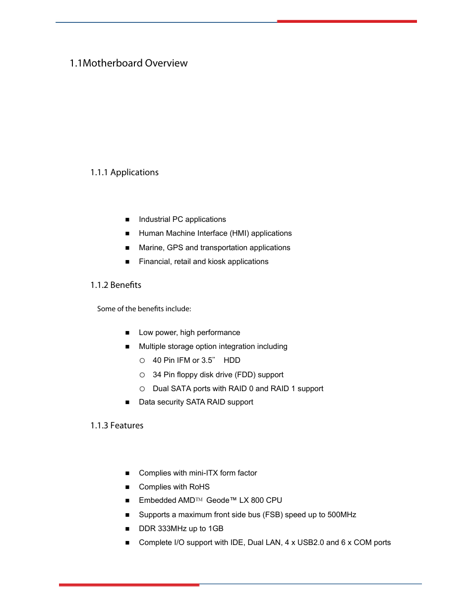 Kino-lx motherboard overview, Kino-lx applications, Kino-lx benefits | Kino-lx features, 1motherboard overview | Global Upholstery Co. 2801330 User Manual | Page 4 / 76