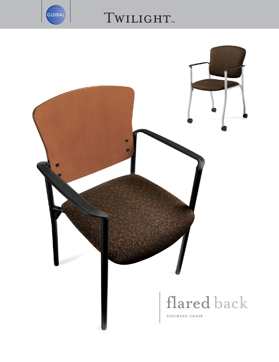 Global Upholstery Co. Twilight Stacking Chair User Manual | 2 pages