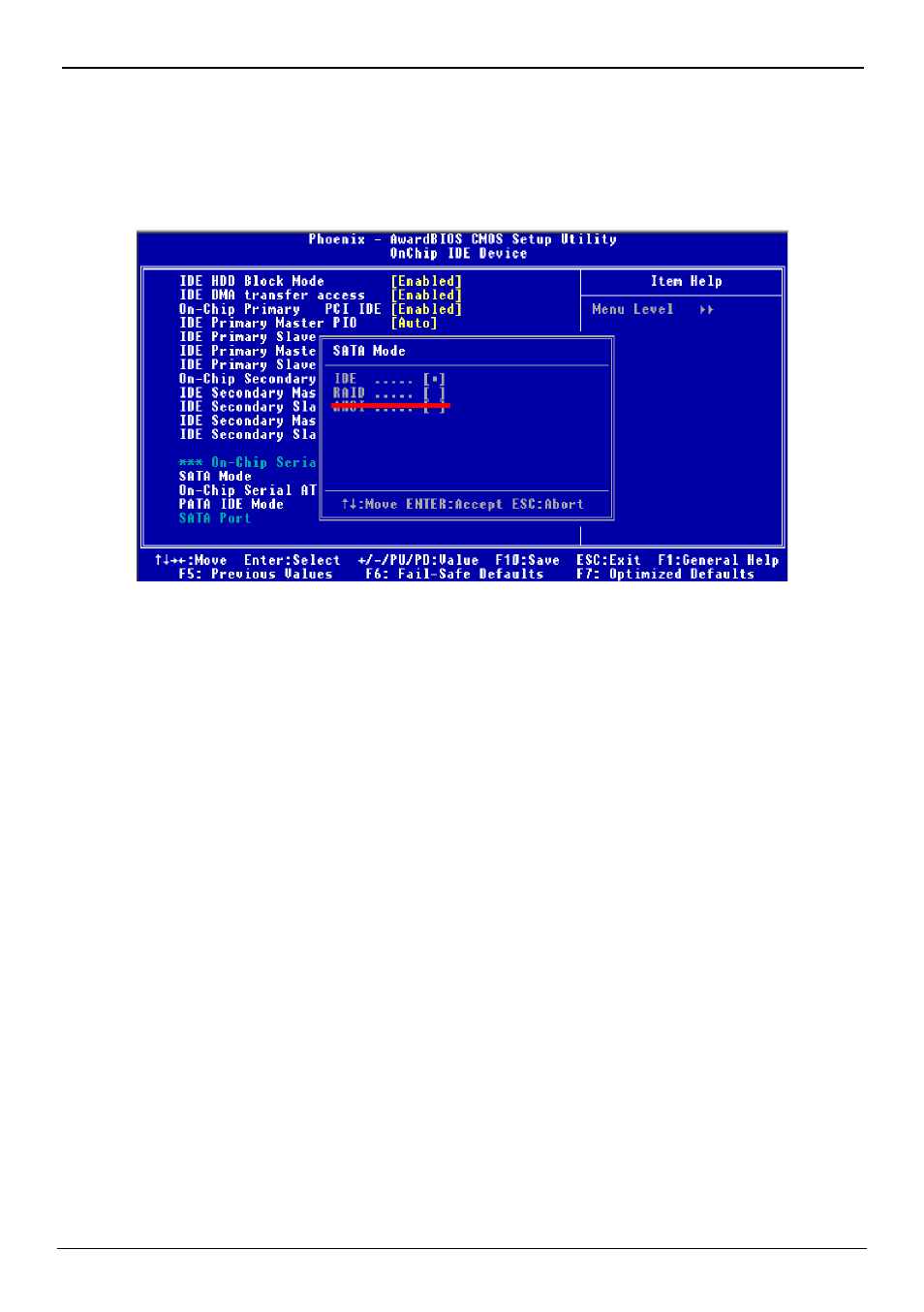 Chapter 3 <system configuration, 1 <sata configuration | Global Upholstery Co. 3307568 User Manual | Page 36 / 57