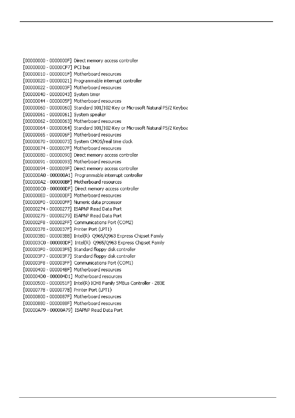 Appedix b <system resources | Global Upholstery Co. 3307568 User Manual | Page 50 / 57