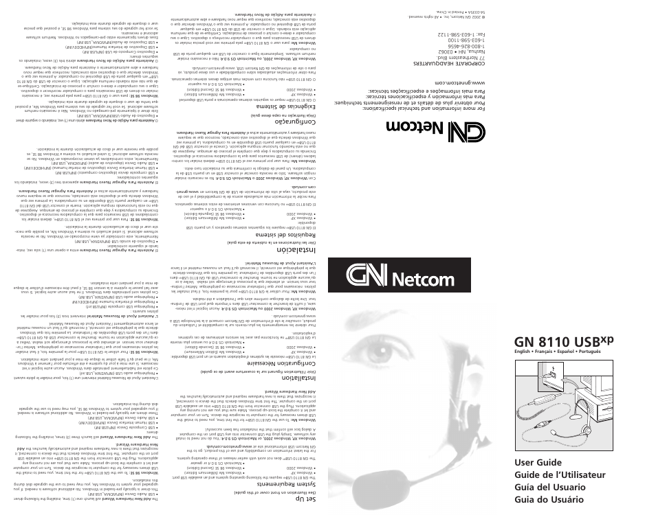 GN Netcom GN 8110 User Manual | 10 pages
