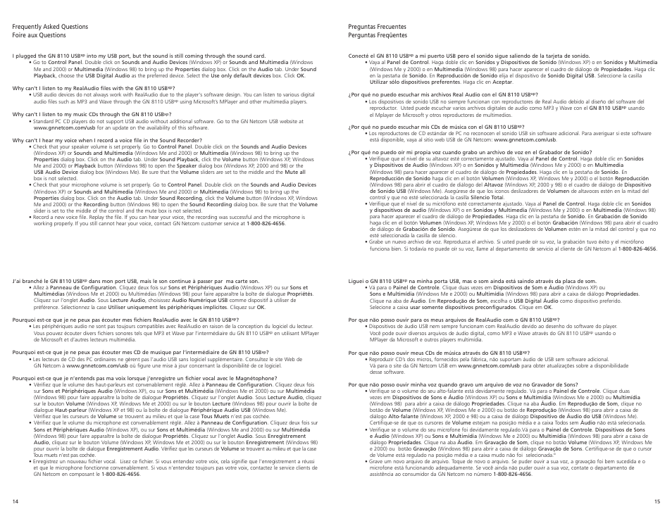 GN Netcom GN 8110 User Manual | Page 9 / 10