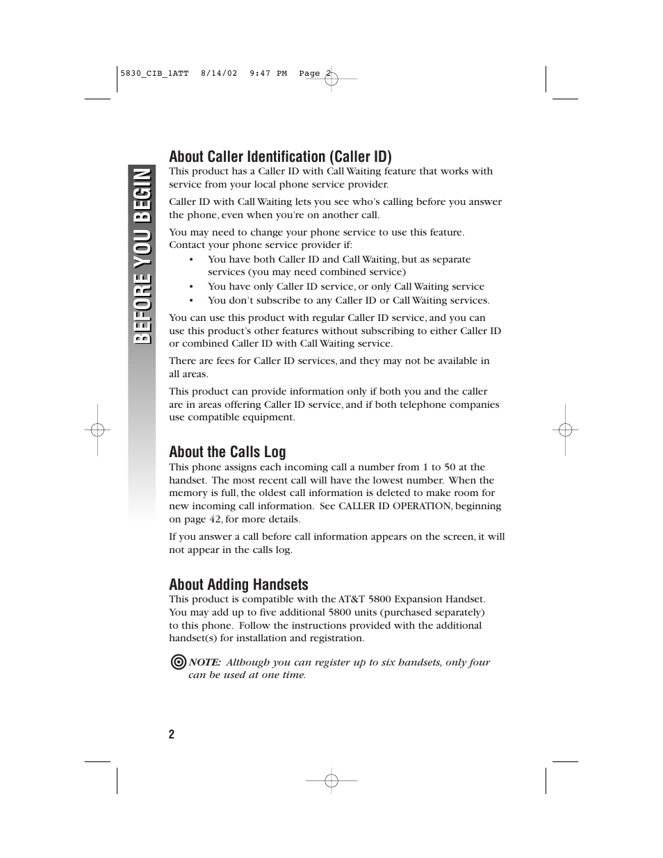 Before you begin | GN Netcom 5830 User Manual | Page 5 / 67