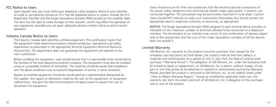 GN Netcom GN 4150 User Manual | Page 11 / 12