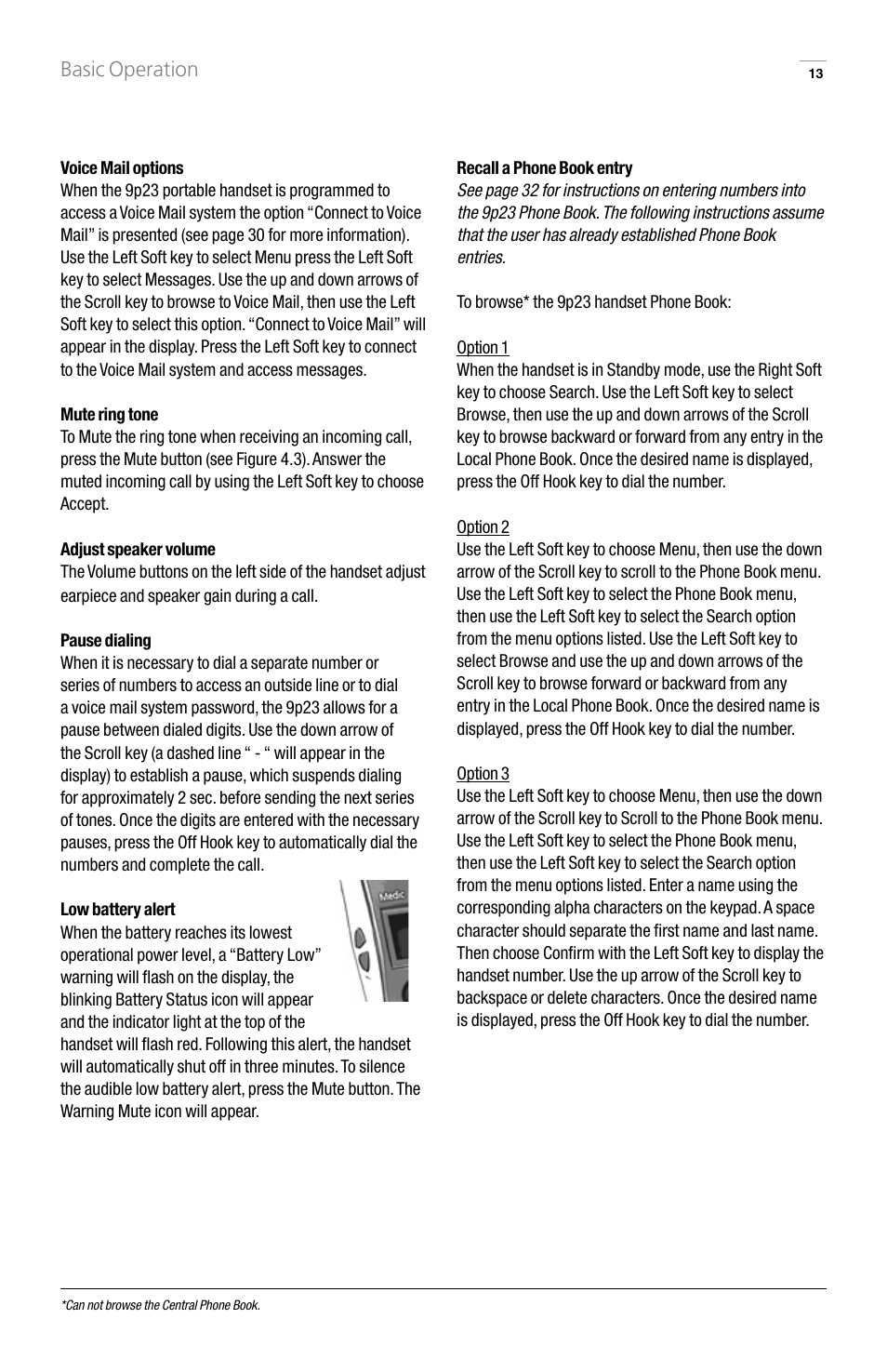 Basic operation | GN Netcom 9p23 User Manual | Page 13 / 36