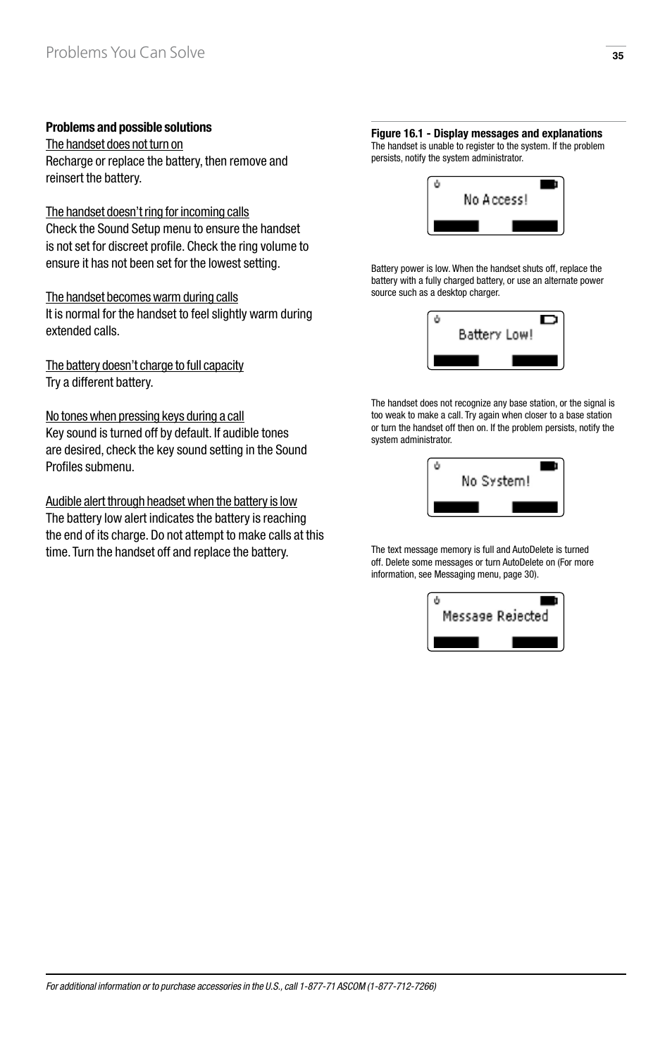 Problems you can solve | GN Netcom 9p23 User Manual | Page 35 / 36