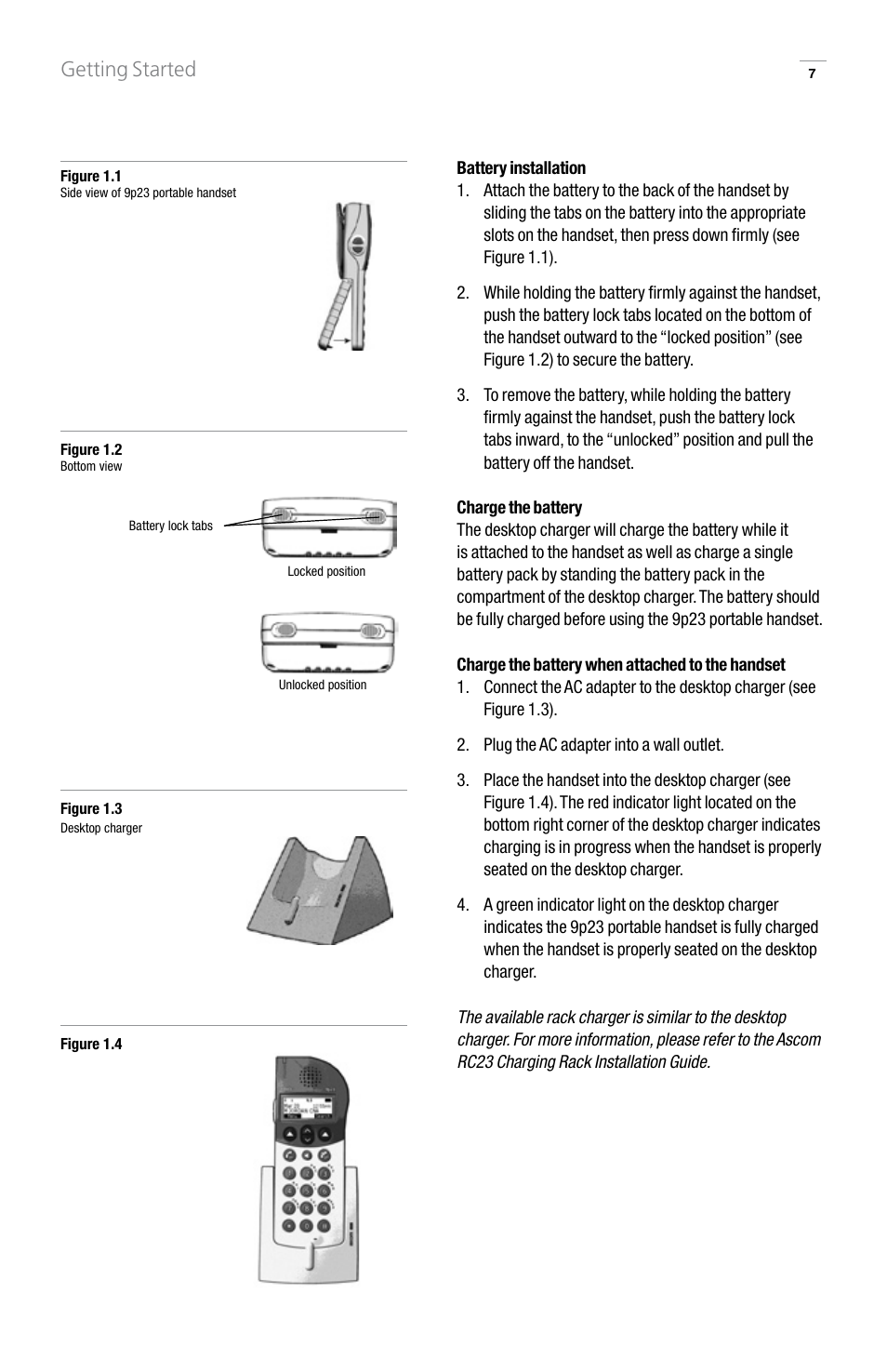Getting started | GN Netcom 9p23 User Manual | Page 7 / 36