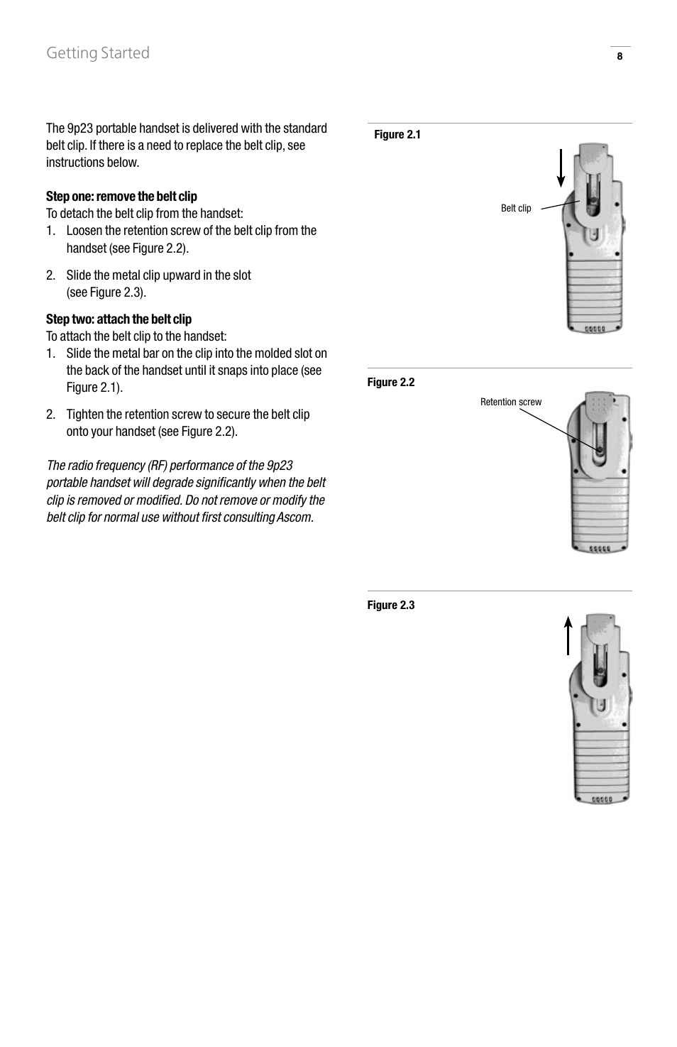 Getting started | GN Netcom 9p23 User Manual | Page 8 / 36
