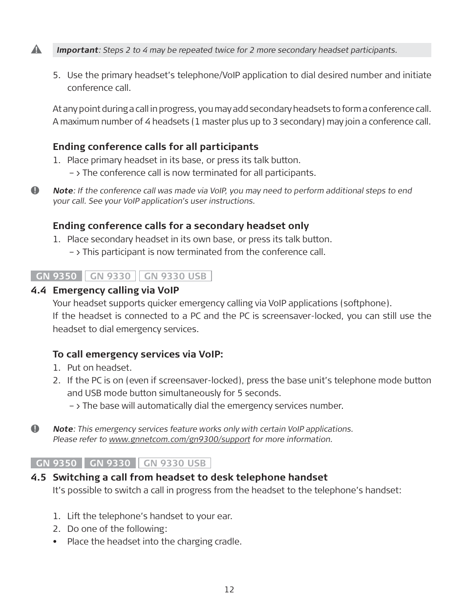 GN Netcom Netcom GN9350 User Manual | Page 13 / 19
