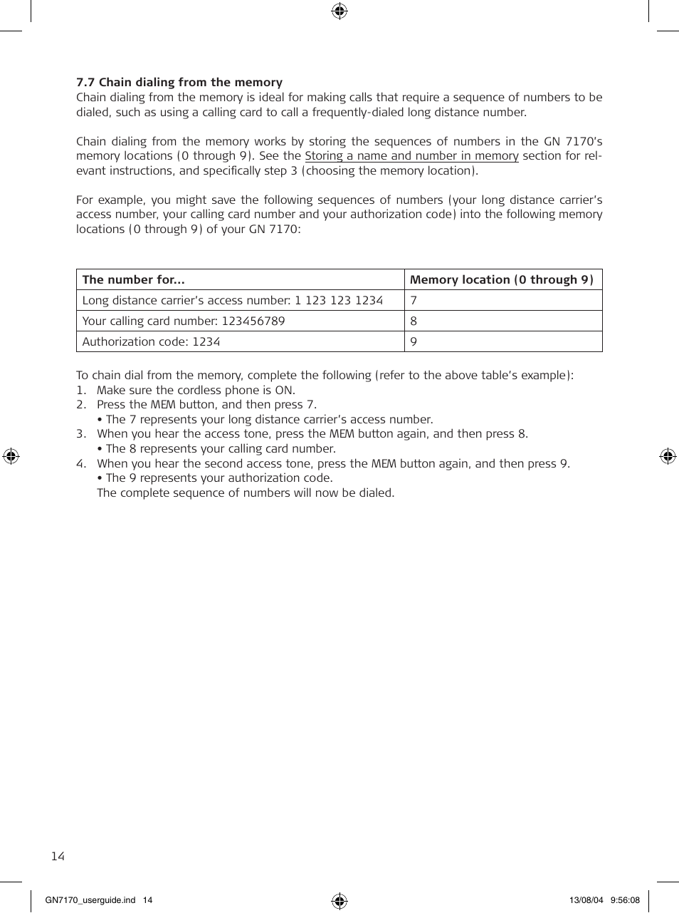GN Netcom GN7170 User Manual | Page 14 / 18