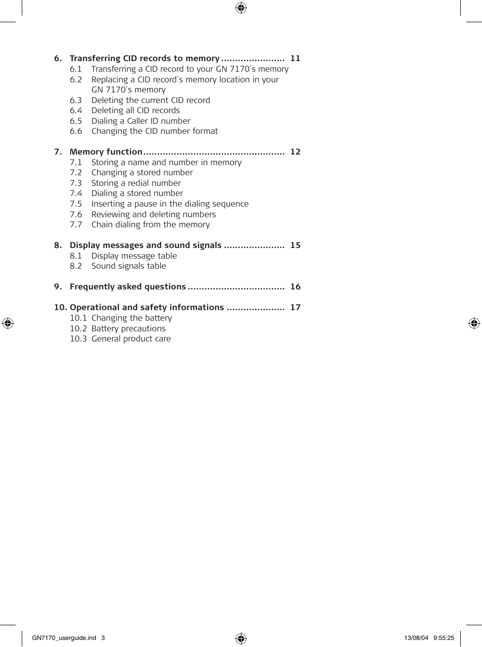GN Netcom GN7170 User Manual | Page 3 / 18