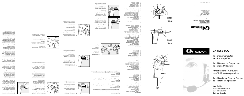 GN Netcom GN 8050 TCA User Manual | 4 pages